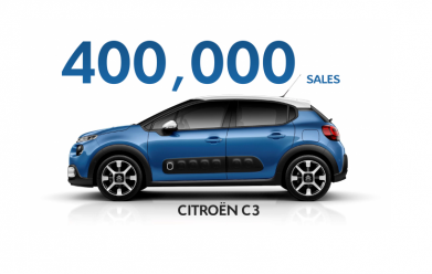 CITROËN C3: 400,000 SALES IN LESS THAN 2 YEARS!